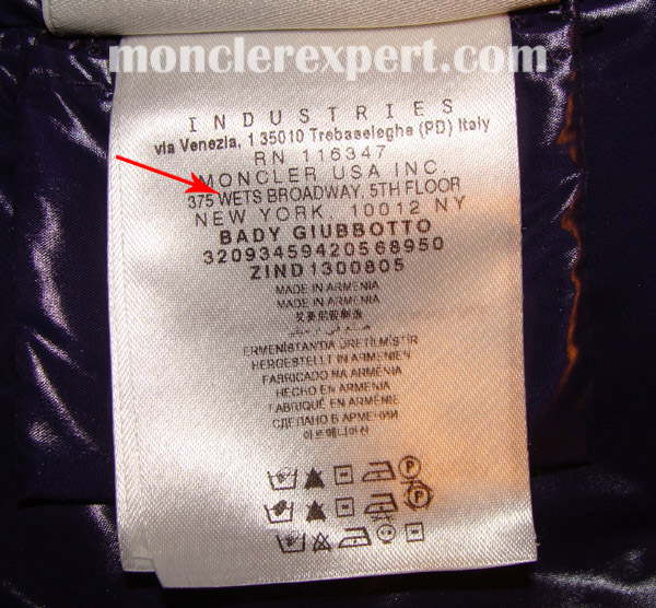 Moncler Expert - Details about the INDUSTRIES tag